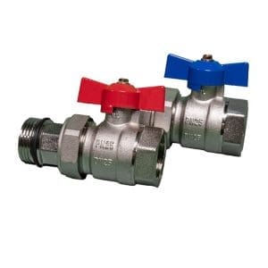 underfloor heating manifold ball valve set